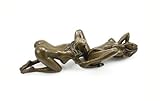 Kunst & Ambiente - Zweiteilige Erotik Bronzefigur - Skulptur - Lesbisches Paar - signiert - 100% Bronze - Sexy Figuren - Heiße Sexy F
