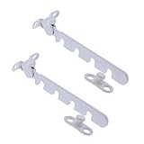 2er Set Siegenia Fensterstopper I Fensterriegel für Fenster I Kippregler - Zuschlag- und Kippschutz für Flügelfenster und Kippfenster Weiß