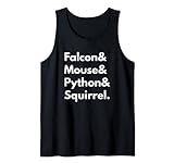 Falcon Maus Python Eichhörnchen Programmiersprache Design Tank Top