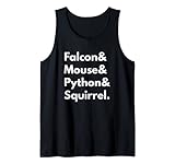 Falcon Maus Python Eichhörnchen Programmiersprache Design Tank Top