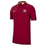 2021-2022 Barcelona Core Polo Fußball Soccer T-Shirt (Noble Red)