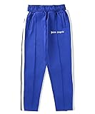 CFLL Palm Engels Sporthose Jogger Hose Herren Damen Angels Fitness Slim Fit Hose Freizeithose Trainingshose,Blau,M