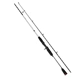 AKDSteel Angelrute,Harte Angelrute,Resolute Angelrute 65-Zoll-Spinnruten,Antiverschleiß-Angelrute,Casting-Ruten,Angelgerät mit bis zu 6kg Silber-Bend-G