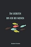 Am Liebsten Bin Ich Bei Meinen Aquarium Tagebuch: Aquarium Tagebuch A5 – Aquarianer Logbuch zum Ausfüllen und Gestalten I Wasserwechsel Fischarten ... Fische Zierfische I Geschenk fü