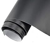 4,5€/m² Auto Folie - schwarz matt matt schwarz 100 x 152 cm meterware 3D flexibel Klebefolie Dekor F