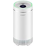 LLIVEKIT Luftreiniger mit HEPA Filter, 3 in 1 Air Purifier, entfernt 99,97% Partikel, CADR 320m³/h, bis zu 38 m² Raumgröße, für Allergiker, mit Filterwechsel-Alarm, mit LED Touch Display, Weiß
