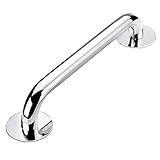 YYFANGYF Haltegriffe Im Bad, Barrierefreier WC-Safe WC-Griff Freies Perforiertes Geländer Aus Edelstahl 304 Für Schwangere Mit Behinderung (Color : Silver, Size : 35.8cm)