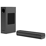 Soundbar mit Subwoofer Kabellos,Sakobs Soundbar für TV Geräte PC Klein 120W drahtlose,2.1-Kanal Surround Heimkino Soundsystem AUX SPDIF Bluetooth 5.0 Lautsprecher HiF