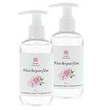 Wäscheparfüm Rose | Biologisch abbaubar | 2 x 200 ml / 140 Waschladungen/Sparpaket | Trockner geeignet | Kreiert von französischen Masterp