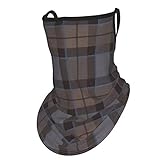 Eisseide Gesichtsmaske Ohrenschutz Maske Outlander Fraser Tartan Plaid Ohr Hängende Halstücher Sturmhaube Bandanas Gesichtsschal Maske für Outdoor Sp