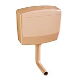 WISA Aufputz Spülkasten 350 mit Spül-Stopp-Funktion 6-9 Liter Tiefspülkasten beige bahamabeige B/H/T: 420 x 335 x 166 mm (Bahamabeige)