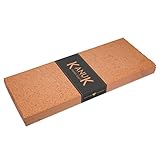 Schamottplatte 500 x 200 x 40 mm - rötliche Farbe - Lebensmittelecht - Schamottsteine - Schamotteplatte - Schamott - Feuerraum Auskleidung - Pizzastein - Backstein - Brotback