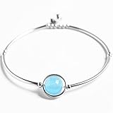 Cosaike Feng Shui Armband Wohlstand Armband Natürliche Blaue Kristall Armband S925 Sterling Silber Armband Glücks Charme Armband Für Frauen Urlaub Schmuck Saphir Kristall Stretch Armband E