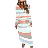 Tianhai Damen Loose Swing Casual Long T-Shirt Kleid Loses bedrucktes Kleid für Casual, Dating, Party, Hochzeit, Arbeit, Urlaub, Z