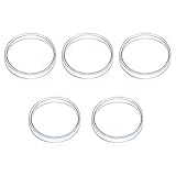 POPETPOP 5 Stücke Glas Petrischale 60mm Sterile Schale Borosilikatglas Bakterienkultur Laborschale für Schullabor Experiment Biologie Mikrobiologie Studien Glasware Laborw