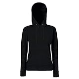 Fruit of the Loom - Lady-Fit Hooded Sweat M,Black