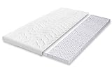 Primo Line Gel Latex Topper 180x200 H2 7 Zonen Höhe 8cm RG 65 (bis 95kg) Matratzenauflage für Boxspringsbett (180x200x8)