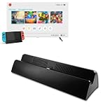 Switch TV Dock, Tragbare Ersatz Aufladen Docking Station,Speziell für Switch entwickelt, mit effizienter Wärmeableitung, mit HDMI,Type-C, USB 3.0 und 2.0 Anschluss (Schwarz)