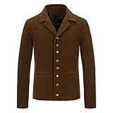 Qienjn Übergangsjacke Herren Bequeme Lässige Mode Herren Jacke Herbst Und Winter Neue Herren Langarm Gold Samt Britischer Stil Herren Jack