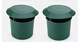 ALYSTAR Premium Schneckenfalle 2er Set, ungiftig, umweltfreundlich, keine Beeinträchtigung von Gartenpflanzen, Gemüse und B