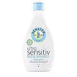 Penaten Ultra Sensitiv Bad & Shampoo 400ml / Mildes Waschgel ohne Parfum zum sanften Baden und Waschen von Haut und Haar / Auch für Allergiker geeignet 400