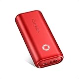 Power Bank, EnergyCell USB 10000mAh Powerbank Mini Kompakter Externer Akku Tragbares Ladegerät für Handy iPhone, Huawei, Samsung, Xiaomi und Andere Smartphones-R