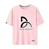 73facai Tennis Grand Slam Roger Federer T-Shirt Unisex Teen Fashion Bequemes Sporthemd,pink,S