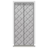 AWSAD Thermischer Türvorhang Anti-Reißen Türabdeckung Thermo Fliegengitter Tür für Klimaanlage Heizung Zimmer Küche Anpassbar Wärmeschutzvorhang (Color : Gris, Size : 1.2x2.3m)