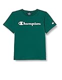 Champion Jungen Legacy Classic Logo T-Shirt, grün, 4 J