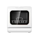 XINBAO Mini-Geschirrspüler- Mit 5-Liter Einbau-Wassertank, Edelstahl Innen for Kleine Wohnung Büro Und Zu Hause Küche Mit Gedeck G