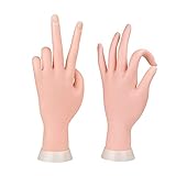 Praxis Modell Weiche Hand Starter Training Nagelkunst Praxishand Übungsfinger Modell für Maniküre Fleischfarb