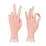 Praxis Modell Weiche Hand Starter Training Nagelkunst Praxishand Übungsfinger Modell für Maniküre Fleischfarb