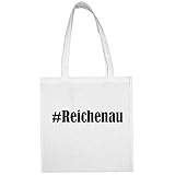 Tasche #Reichenau Größe 38x42 Farbe Weiss Druck Schw