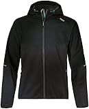 Uvex Hardhöhe Softshelljacke - Wasserabweisende Freizeitjacke aus recyceltem Polyester - Schwarz - M