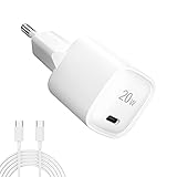 ZeaLife USB C Ladegerät 20W Kompatibel mit Google Pixel 5/5XL/4XL/3XL, PD 3.0 USB C Netzteil mit 2M USB C-C Ladekabel für iPad Pro 12,9', iPad Pro 11' 2021/2020, Neu iPad Air 4, Galaxy S21/S20