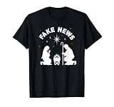 Anti Christmas Religion Atheist Fake News Krippe T-S