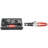 KS Tools 150.1965 Universal Druck- und Dreh-Vorrichtungs-Satz, 4-tlg. & 115.1046 Schlauchschellenzange, Variante1, 220