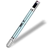 Lichtbogen Feuerzeug, esLife Elektrisches Stabfeuerzeug, Elektro feuerzeug Flammenlose, Winddichte, Elektronisch Feuerzeug USB aufladbar mit Batterieanzeige-Aufhängehaken für Kerzengrill, B