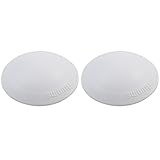 2 Stück Home Xpert Türstopper, Türpuffer BUMMS, Ø 60 mm Höhe: 15 mm, weiß,