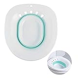 LQKYWNA Sitzbad über die Toilette tragbare Bidet für Standard-WC Vermeiden Hocken Personal Waschen Bidet Bowl für Reisen (Blue)