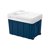 Mobicool MQ40W AC/DC - tragbare elektrische Kühlbox mit Rollen, 39 Liter, 12 V und 230 V für Auto, Lkw, Boot, Reisemobil und Steck