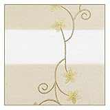 YI0877CHANG Jalousien Blumenroller-Jalousien Doppelschicht Stoff Shades Manuelle Halb Blackout Fenster Vorhang Jacquard Horizontale Jalousien mit Zubehör Fenster Rollo (Color : D, Size : Manual)