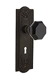 Nostalgisches Lager 725625 Wiesen Platte mit Schlüsselloch Privacy Waldorf schwarz Türknauf, oil-rubbed Bronze, Privatsphäre – 6