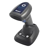 LENVII CW888 Handscanner Bluetooth Wireless Barcode Scanner mit Ladestation Halterung, 1D/2D/QR Code Scanner Kabelgebunden USB/Kabellos 2.4G, Barcodescanner für Windows/Mac OS/Linux PC