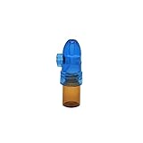 M&M Smartek Dosierer Portionierer Snuff sniff Bottle Sniffer Spender Dispenser Farben NEU (Blau/Braun)