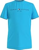 Tommy Hilfiger Jungen Essential Logo Tee S/S Hemd, Bluefish, 3 J