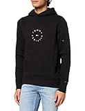 Tommy Hilfiger Herren ROUNDALL Graphic Hoodie Kapuzenpullover, Black, M