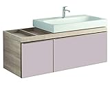 Keramag Geberit Citterio Waschtischunterschrank 500568JI1, Ablagefläche Links, 133,4x55,4x50,4cm, Holzstruktur Eiche beige - 500.568.JI.1