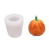 MIORIO Süße 3D Kürbis Silikon Backform Multifunktionale Kristall Epoxidharz Kerzenform für DIY Duftkerzen S