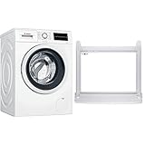 Bosch WAG28400 Serie 6 Waschmaschine, 8kg, 1400 UpM, AquaStop Schutz gegen Wasserschäden & Verbindungssatz ohne Auszug zum sicheren Befestigen des Wäschetrockners auf der Waschmaschine / 56,3×59,3×3